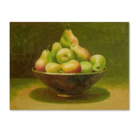 Rio 'Still Life With Pears' Canvas Art,18x24